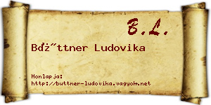 Büttner Ludovika névjegykártya